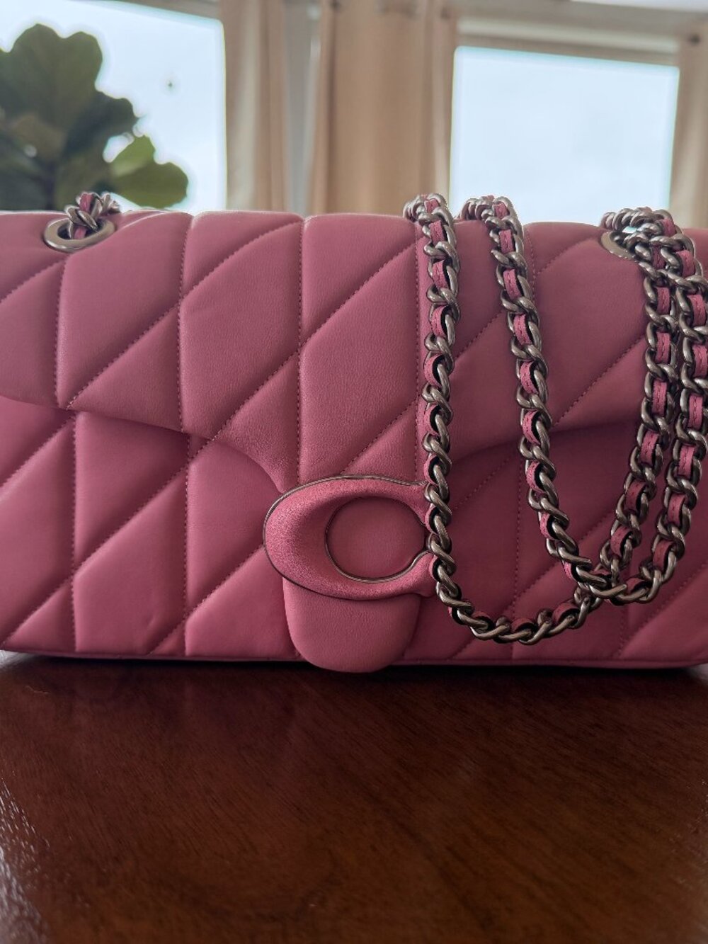 Like New - Coach Quilted Tabby 26 Vivid Pink